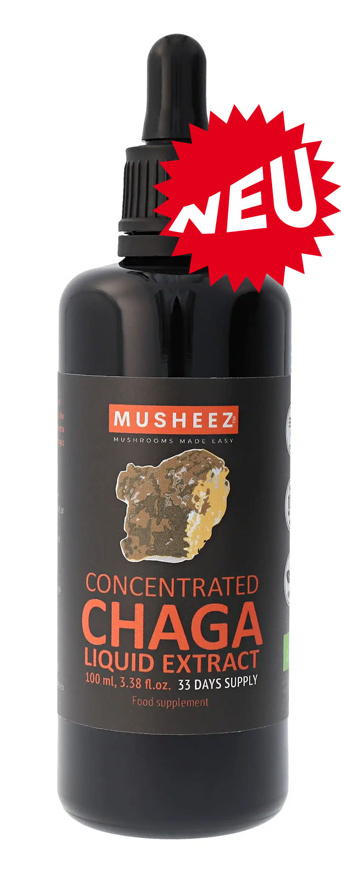 Chaga Vitalpilz, konzentriertes Flüssig-Extrakt 100 ml BIO/kbA