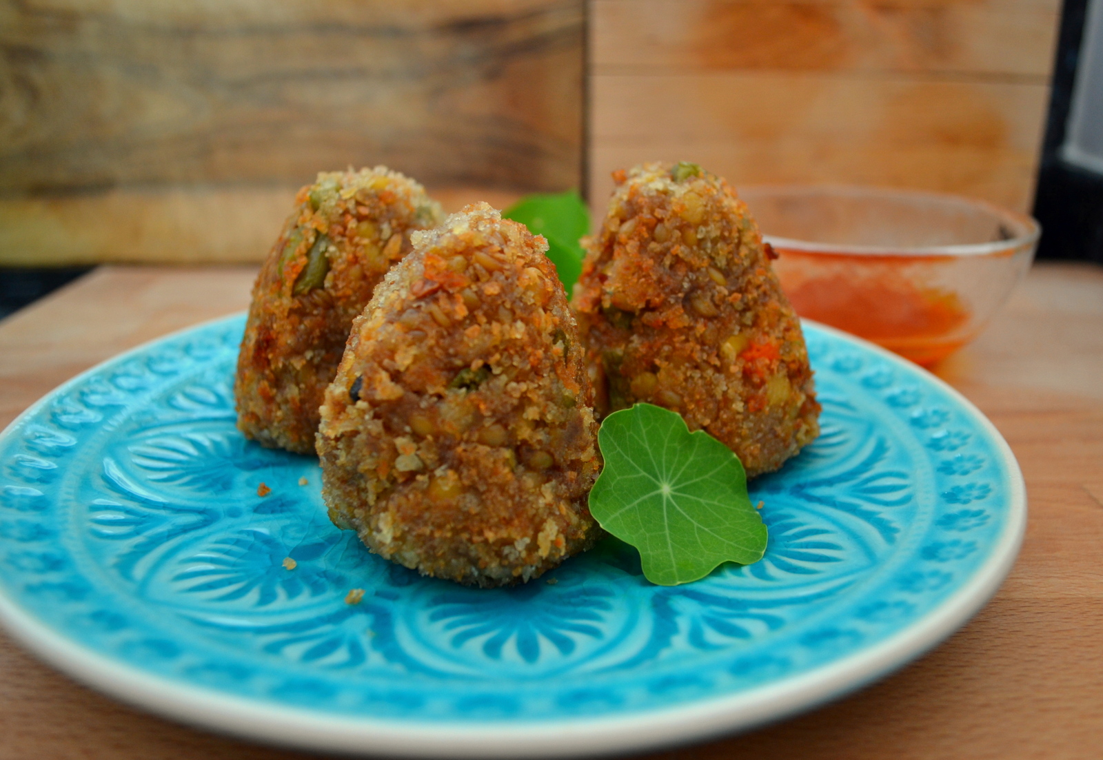 Arancine-mit-Kraeuter-Chili-Vinaigrette