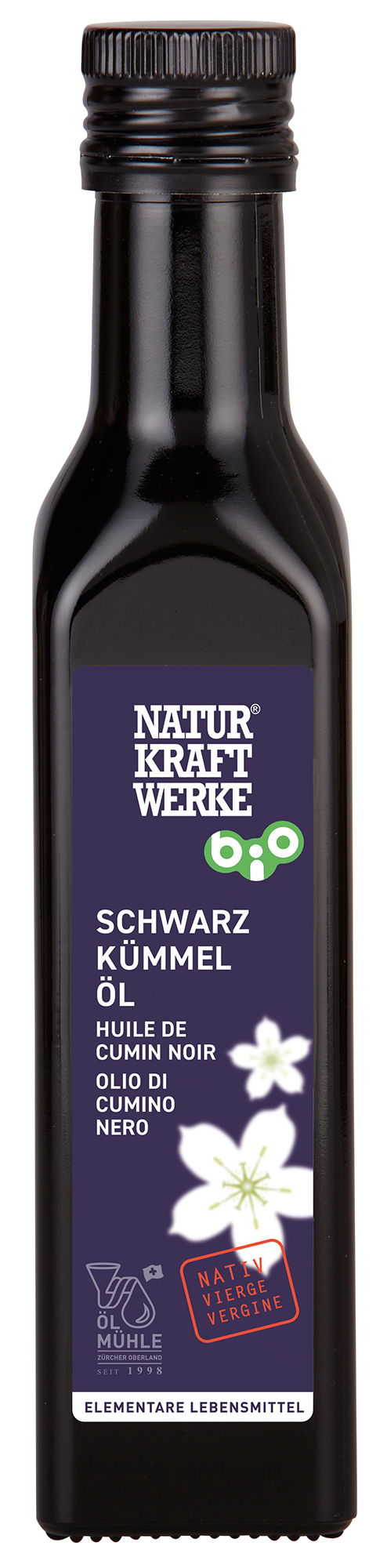 Schwarzkümmelöl nativ 250 ml BIO/kbA