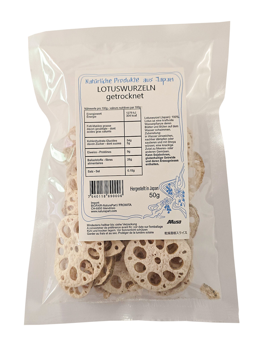 Lotuswurzeln getrocknet 50 g