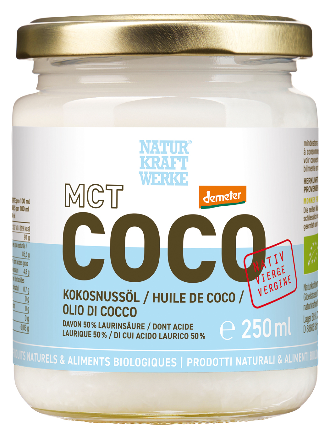 COCO_250ml_Demeter_RGB Coco Kokosnussöl nativ 250 ml Demeter