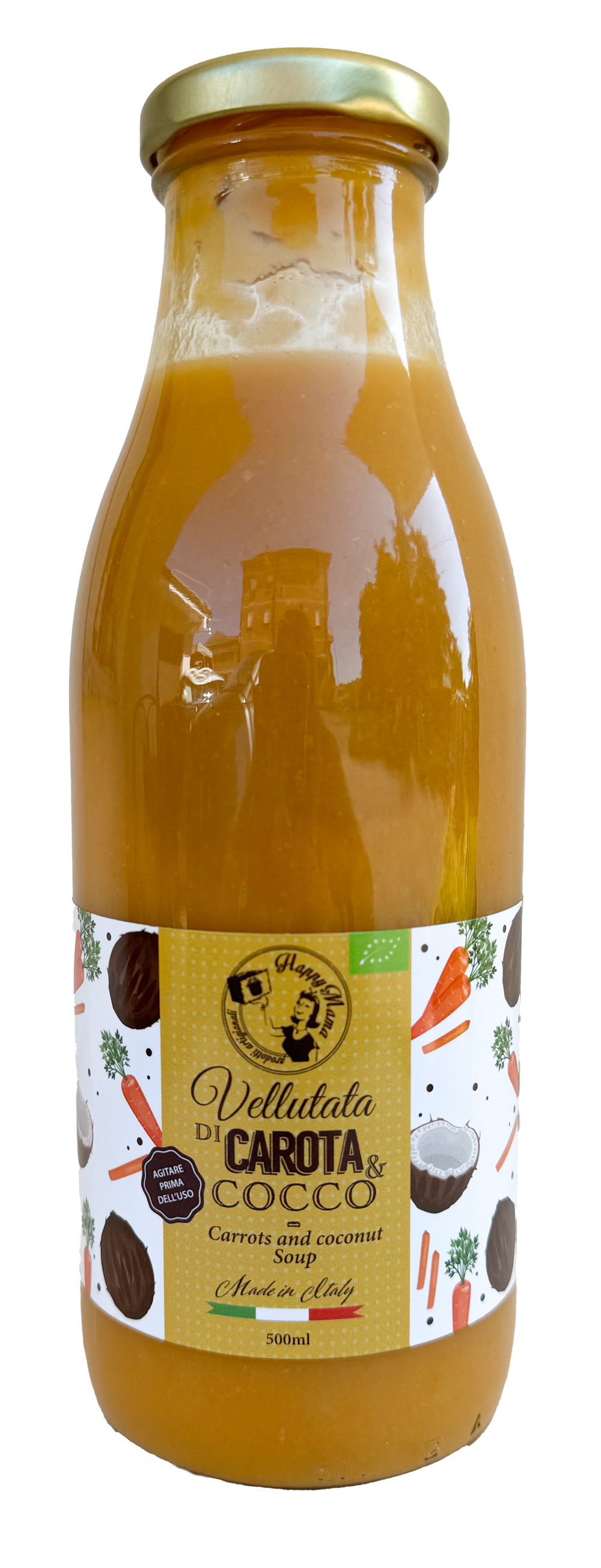 Karotten und Kokosnuss Suppe Happy Mama 500 ml BIO/kbA
