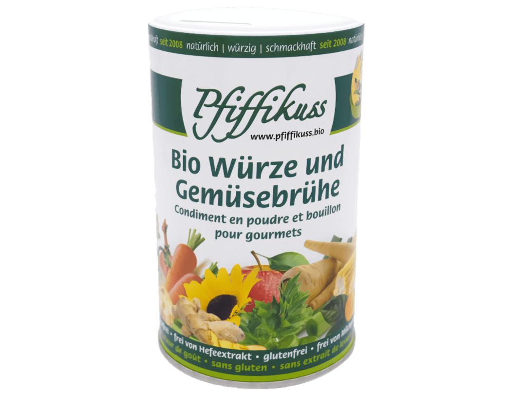 Pfiffikuss Würze und Gemüsebrühe Dose 250 g BIO/kbA
