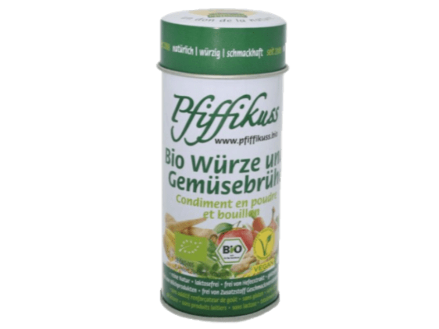 Pfiffikuss Würze und Gemüsebrühe Streudose 80 g BIO/kbA